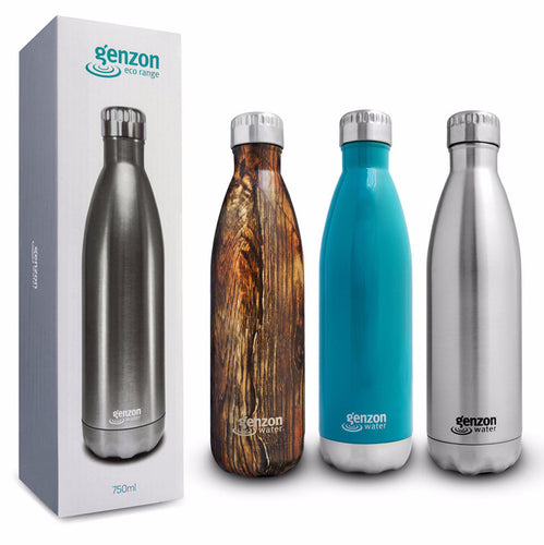 Genzon Water Stainless Steel Water Bottles 750ml